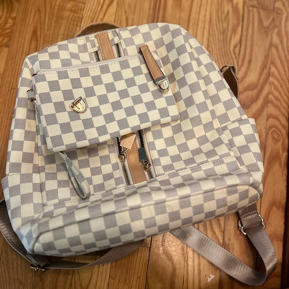 Checkered Backpack - image 1